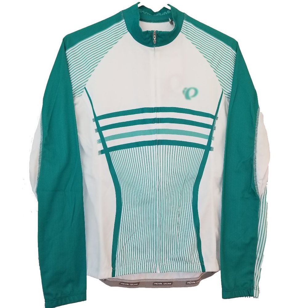 Pearl Izumi Green and White Women's Cycling Top